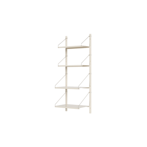 Półka Biblioteczna Frama Shelf Single Section, 108,4x40, Ciepła Biel