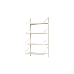 Półka Biblioteczna Frama Shelf Single Section, 108,4x60, Ciepła Biel