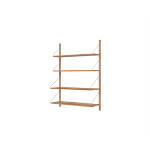 Półka Biblioteczna Frama , Pojedyncza, 114,8x80, Dąb Naturalny
