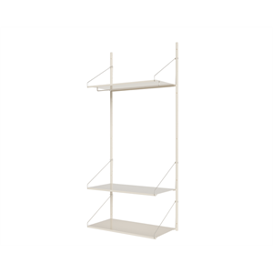 Regał Biblioteczny Frama Shelf Hanger 185,2x80, Ciepła Biel