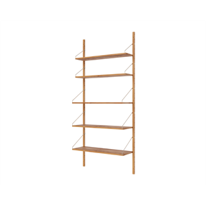 Półka Biblioteczna Frama , Pojedyncza, 185,2x80, Dąb Naturalny