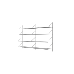 Regał Biblioteczny Frama Shelf Double Section, 108,4x80, Stal Nierdzewna