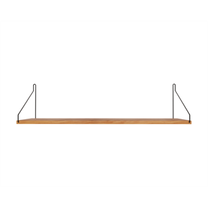 Półka Frama Single Shelf 20x80 Dąb Naturalny/ Czarny