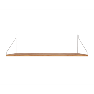 Półka Frama Single Shelf 27x80 Dąb Olejowany/ Stal Nierdzewna