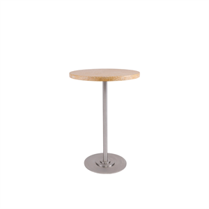 Stół Jadalny Frama Table 57 Ø55 Żółty wapień/Stal Nierdzewna