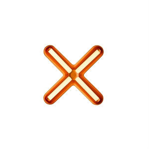 Kinkiet Loom Design Fuzz w Czarny/ Pomarańczowy