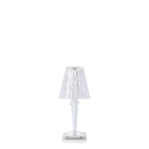 Kartell BATTERY Lampa przenośna Kryształowy