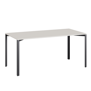 +Stół Kratowy Halle 80x160 Bawełna Biały/ Czarny
