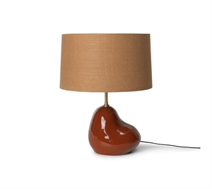 Ferm Living Hebe Lampa Stołowa Mały Terakota z Klosz Curry