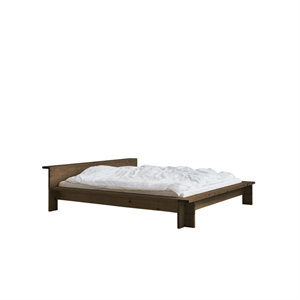 Rama łóżka Rye Sleep Hem 200x210, dąb Czerwony wędzony