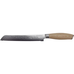 Mareld Akio Japoński Nóż do Chleba 20 cm Jasne Drewno