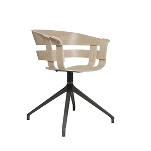 Krzesło Obrotowe do Jadalni Design House Stockholm Wick Dąb/ Szary