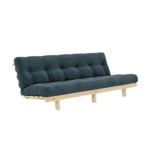 Sofa Rozkładana Karup Lean z Materacem Alpha 130x200, Jasnoniebieska/surowa
