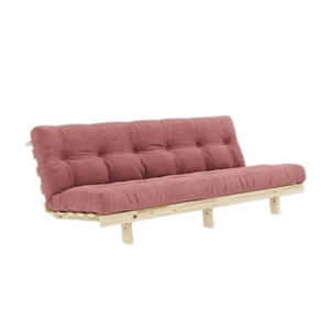 Sofa Rozkładana Karup Lean z Materacem Alpha 130x200, Sorbet Różowy/surowy