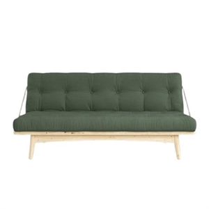 Sofa Karup Folk z 5-warstwowym Materacem 756 Oliwkowo-zielony/surowy