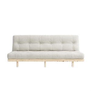 Sofa Rozkładana Karup Lean z 5-warstwowym Materacem 130x190 Natural/Surowy