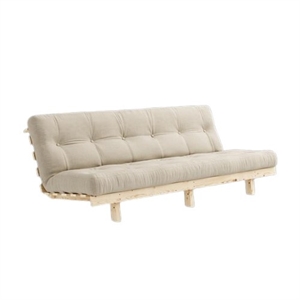 Sofa Rozkładana Karup Lean z Materacem Alpha 130x200 Beżowy/surowa