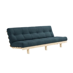Sofa Rozkładana Karup Lean z Materacem Alpha 130x200 Petroleum/Raw