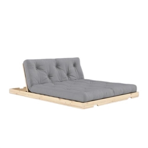 Sofa Rozkładana Karup z Materacem 140x200, Szary/surowa
