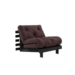 Sofa Rozkładana Karup Roots z Materacem 90x200, Czarno- Brązowy