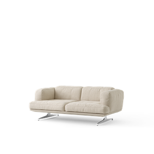 &Tradition Inland AV22 2-osobowa Sofa Clay 0011/polerowane Aluminiowy