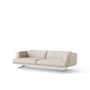 &Tradition Inland AV23 Sofa 3-osobowa Clay 0011/polerowane Aluminiowy