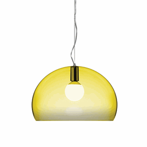 Kartell FL/Y Lampa Wiszaca Zólta Srednia