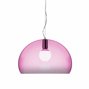 Kartell FL/Y Lampa Wiszaca Czerwona Srednia