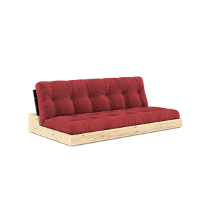 Sofa Podstawa Karup Design z 5-warstwowym Materacem w Kolorze Czarnym Night/Ruby Red