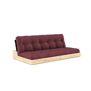 Sofa Podstawa Karup Design z 5-warstwowym Materacem, Czarna Night/Bordeaux