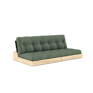 Sofa Podstawa Karup Design z 5-warstwowym Materacem, Czarna Nocna/ Oliwkowa Zieleń