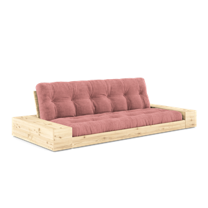 Sofa Podstawa Karup Design z Pojemnikiem Bocznym i 5-warstwowym Materacem Przezroczysty/ Różowy Sorbet