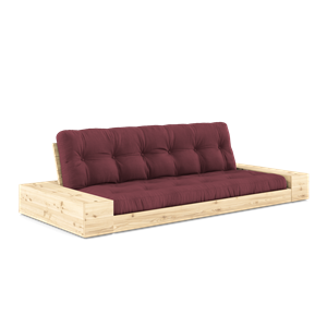 Sofa Podstawa Karup Design z Pojemnikiem Bocznym i 5-warstwowym Materacem Przezroczysty/ Bordeaux