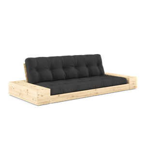 Sofa Podstawa Karup Design z Pojemnikiem Bocznym i 5-warstwowym Materacem, Przezroczysty/ Ciemnoszara