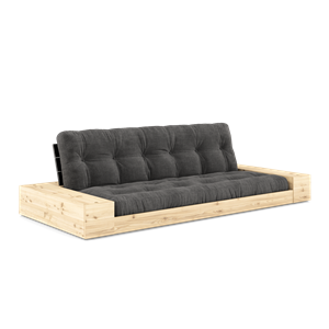 Sofa Podstawa Karup Design z Pojemnikiem Bocznym i 5-warstwowym Materacem Czarna Night/Kul