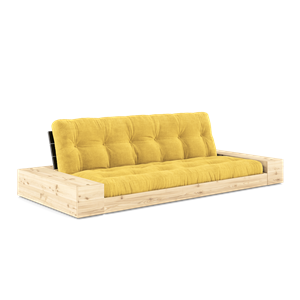 Sofa Podstawa Karup Design z Pojemnikiem Bocznym i 5-warstwowym Materacem Czarna Noc/Miód