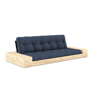 Sofa Podstawa Karup Design z Pojemnikiem Bocznym i 5-warstwowym Materacem, Czarna Nocna/granatowa