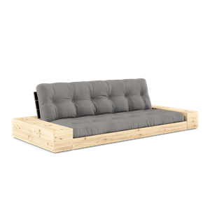 Sofa Podstawa Karup Design z Pojemnikiem Bocznym i 5-warstwowym Materacem, Czarna Nocna/ Szary