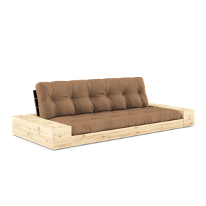 Sofa Podstawa Karup Design z Pojemnikiem Bocznym i 5-warstwowym Materacem, Czarna Night/Mocca