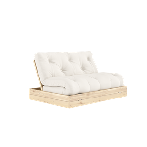 Karup Design Sofa Rozkładana z Materacem 140x200 Naturalna/Lakierowana Bezbarwnie