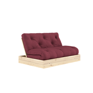Karup Design Rozkładana Sofa Z Materacem 140x200 Bordeaux/Lakier Bezbarwny