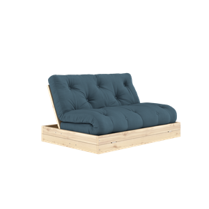 Karup Design Sofa Rozkładana z Materacem 140x200 Petroleum/Clear Laquered