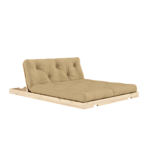 Sofa Rozkładana Karup Design z Materacem 140x200, Beżowy Pszeniczny/surowy