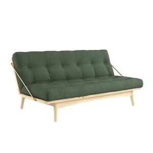 Sofa Karup Folk Sosna Lakierowana Bezbarwnie/756 Oliwkowa Zieleń