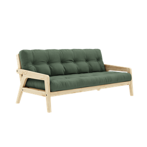 Karup Design Grab Sofa M. Materac 5-warstwowy 756 Olive Green/Lakier Bezbarwny