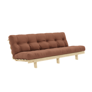 Karup Design Lean Sofa Rozkładana Z Materacem Alpha 130x200 Glina Brązowa/Surowa