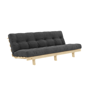 Sofa Karup Design Lean Sofa Z Materacem Alpha 130x200 Węgiel/Surowy