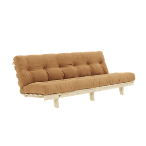 Karup Design Lean Sofa Rozkładana Z Materacem Alpha 130x200 Krówka Brązowa/Surowa