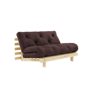Sofa Rozkładana Karup Design Roots z Materacem 140x200 715 Brąz/sosna