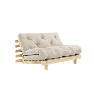 Sofa Rozkładana Z Materacem Karup Design Roots 140x200 747 Beżowy/Sosna